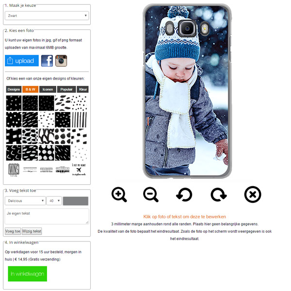 Galaxy J7 hoesje ontwerpen Galaxy J7 hoesje ontwerpen