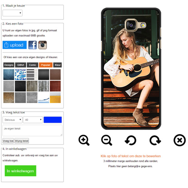 Galaxy A3 hoesje maken