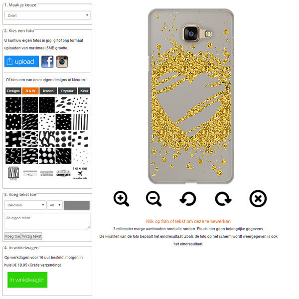 Galaxy A3 hoesje maken