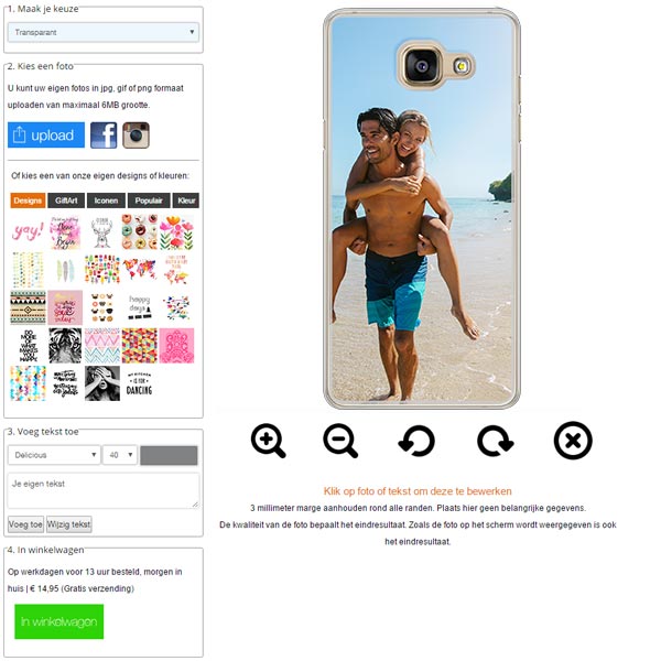 Galaxy A5 hoesje maken