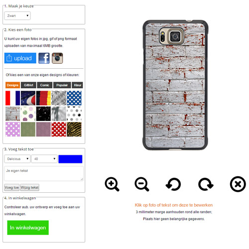 Galaxy Alpha hoesje maken
