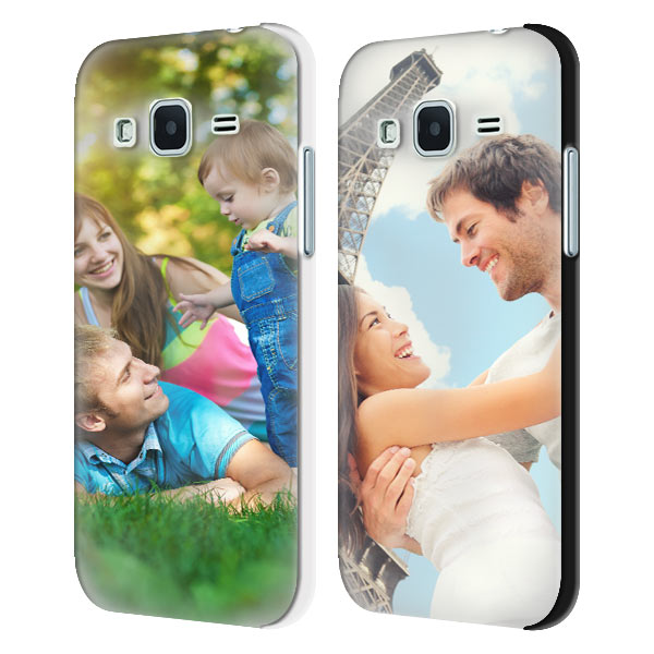 Samsung Galaxy Core Prime Hardcase hoesje met foto zwart of wit