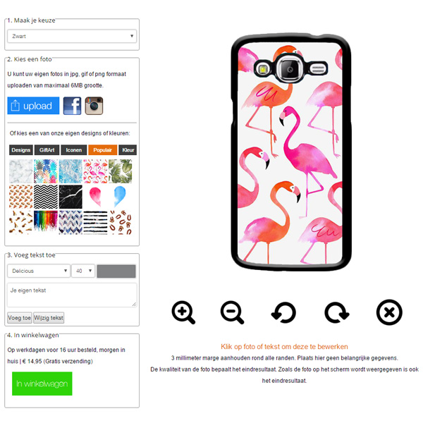 Galaxy J5 hoesje ontwerpen Galaxy J5 hoesje ontwerpen