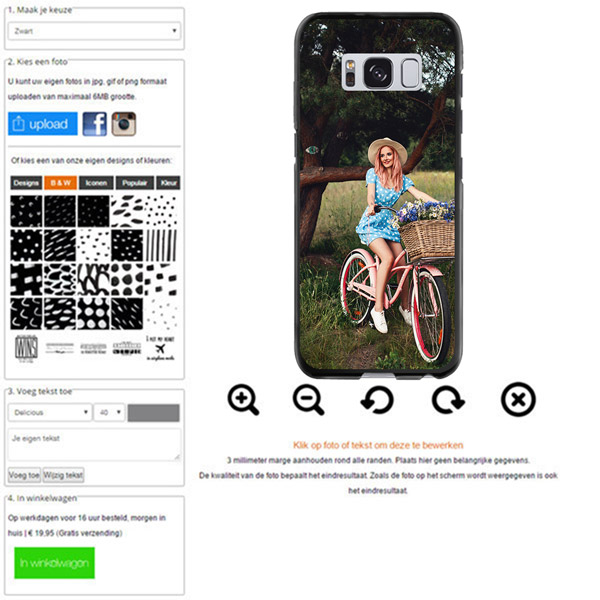 Galaxy S8 plus hoesje maken