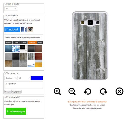 Galaxy A3 hoesje maken