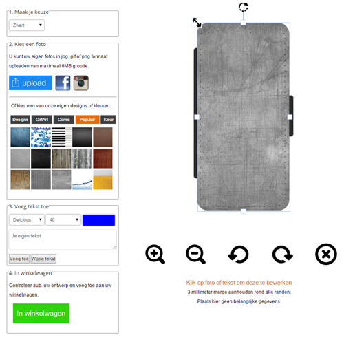 Galaxy S6 walletcase maken