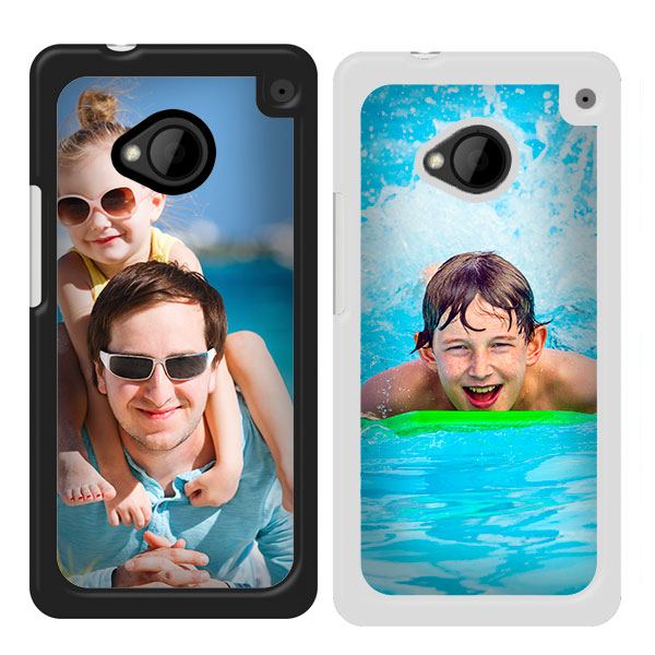 HTC One hoesje met foto HTC one hardcase ontwerpen zwart en wit