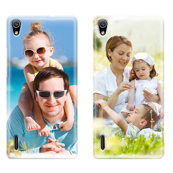 Huawei Ascend P7 hoesje ontwerpen Huawei P7 hardcase hoesje met foto zwart wit