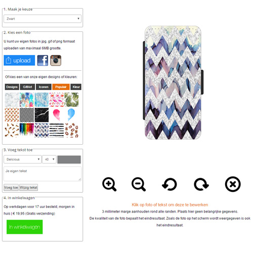 iPhone 5s walletcase maken