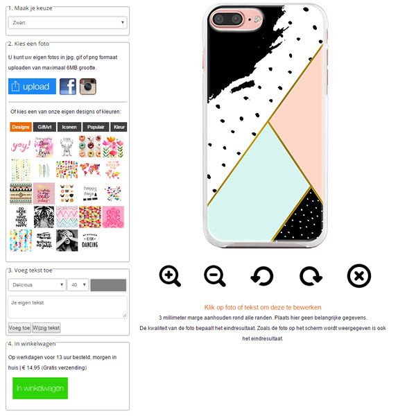 iPhone 7 plus softcase maken