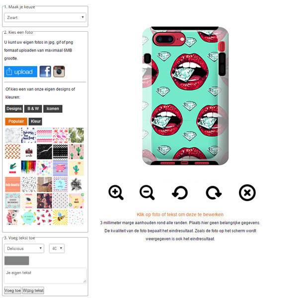 iPhone 7 PLUS tough case ontwerpen