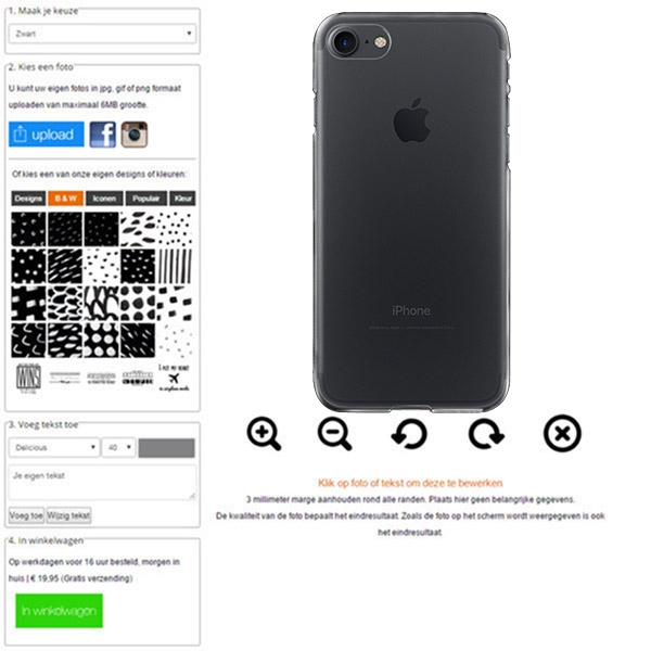 iPhone 8 case met foto