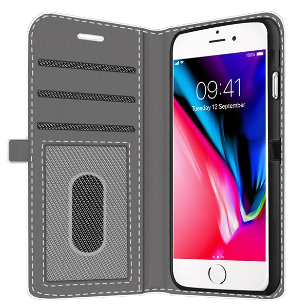 iPhone 8 portemonnee hoesje met foto iPhone 8 walletcase met foto