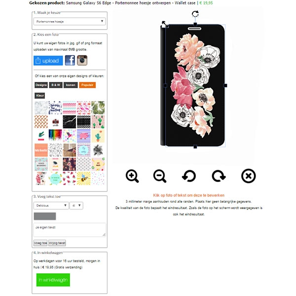 iPhone 8 walletcase maken