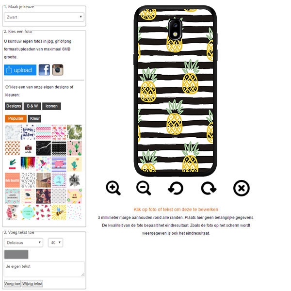 Galaxy J5 hoesje ontwerpen Galaxy J5 hoesje ontwerpen