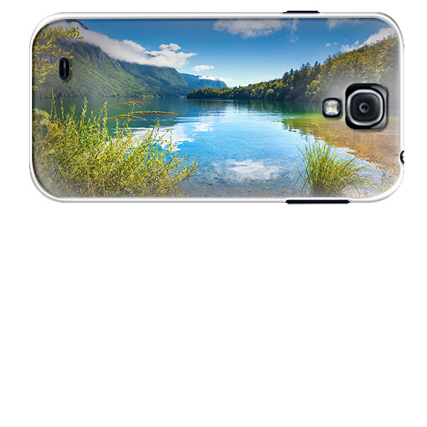 Samsung Galaxy S4 Softcase hoesje ontwerpen zwart of wit galaxy S4 softcase met foto