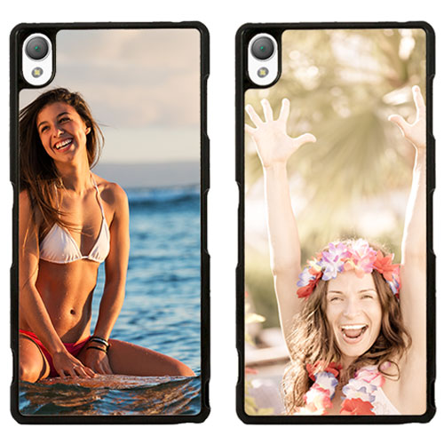 Sony Xperia Z3+ hoesje met foto Sony Xperia Z3+ telefoonhoesje maken zwart