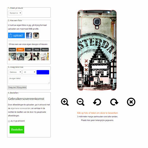 Samsung Galaxy S4 hoesje ontwerpen rondom bedrukt